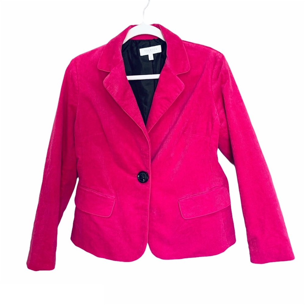 Talbots Petits Pink Corduroy Blazer